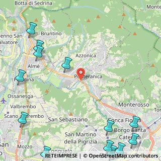 Mappa Via Torrente Quisa, 24010 Ponteranica BG, Italia (3.60538)