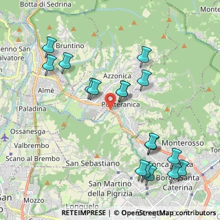 Mappa Via Torrente Quisa, 24010 Ponteranica BG, Italia (2.30824)