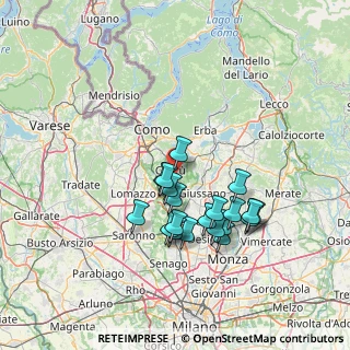 Mappa Via Spluga, 22063 Cantù CO, Italia (12.7285)