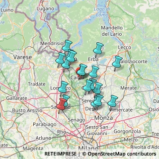 Mappa Via Spluga, 22063 Cantù CO, Italia (10.25421)