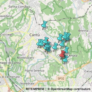 Mappa Via Spluga, 22063 Cantù CO, Italia (1.28118)