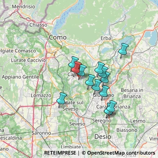 Mappa Via Spluga, 22063 Cantù CO, Italia (5.79429)