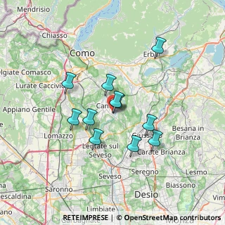 Mappa Via Spluga, 22063 Cantù CO, Italia (5.59909)