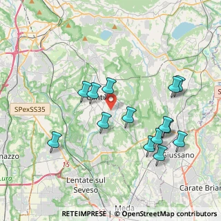 Mappa Via Spluga, 22063 Cantù CO, Italia (3.87)