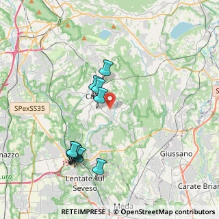 Mappa Via Spluga, 22063 Cantù CO, Italia (4.07167)
