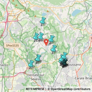 Mappa Via Spluga, 22063 Cantù CO, Italia (3.94105)