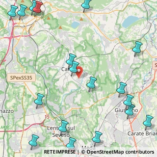 Mappa Via Spluga, 22063 Cantù CO, Italia (6.8555)