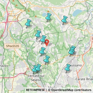 Mappa Via Spluga, 22063 Cantù CO, Italia (4.11833)
