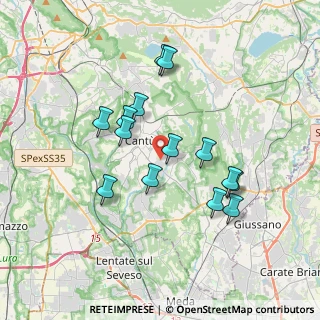 Mappa Via Spluga, 22063 Cantù CO, Italia (3.25357)