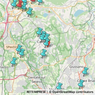 Mappa Via Spluga, 22063 Cantù CO, Italia (5.9895)