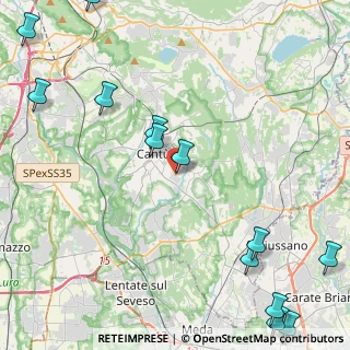Mappa Via Spluga, 22063 Cantù CO, Italia (6.34231)