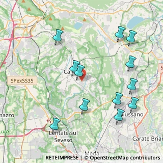 Mappa Via Spluga, 22063 Cantù CO, Italia (4.5375)