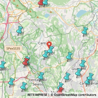 Mappa Via Spluga, 22063 Cantù CO, Italia (6.651)