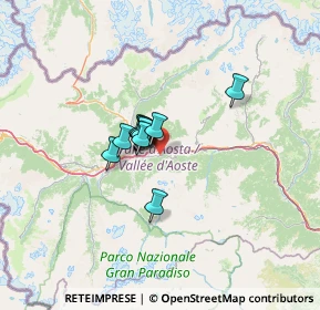Mappa Frazione Grand Pollein, 11020 Grand Pollein AO, Italia (7.20909)