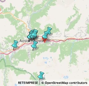 Mappa Frazione Grand Pollein, 11020 Grand Pollein AO, Italia (5.49667)