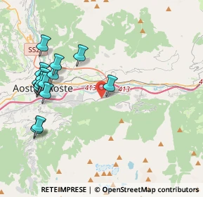 Mappa Frazione Grand Pollein, 11020 Grand Pollein AO, Italia (4.5125)