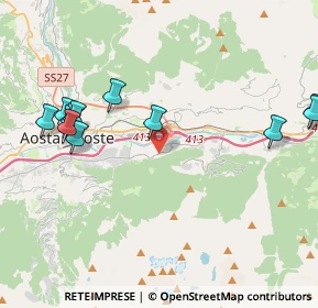 Mappa Frazione Grand Pollein, 11020 Grand Pollein AO, Italia (4.76917)