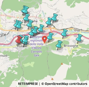 Mappa Frazione Grand Pollein, 11020 Grand Pollein AO, Italia (1.89)