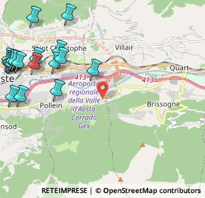 Mappa Frazione Grand Pollein, 11020 Grand Pollein AO, Italia (3.053)