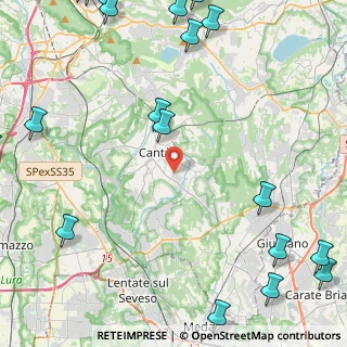 Mappa Via Novello, 22063 Cantù CO, Italia (7.2725)