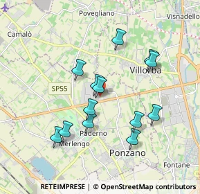 Mappa Via dell'Indipendenza, 31050 Ponzano Veneto TV, Italia (1.66077)