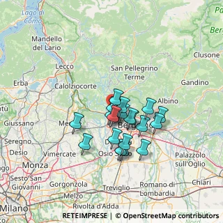 Mappa Via Sorte, 24030 Barzana BG, Italia (9.7865)