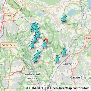 Mappa Via Isonzo, 22063 Cantù CO, Italia (3.15667)