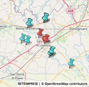 Mappa Via Giacomo Leopardi, 30029 San Stino di Livenza VE, Italia (6.24)