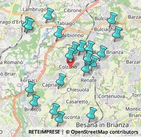 Mappa Via Monte Grappa, 20050 Veduggio Con Colzano MB, Italia (2.017)