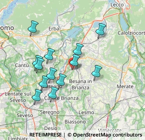 Mappa Via Monte Grappa, 20837 Veduggio Con Colzano MB, Italia (6.74923)