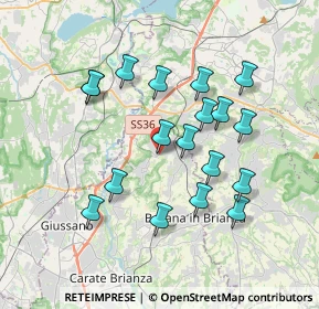 Mappa Via Monte Grappa, 20837 Veduggio Con Colzano MB, Italia (3.39611)