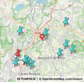 Mappa Via Monte Grappa, 20837 Veduggio Con Colzano MB, Italia (4.92333)