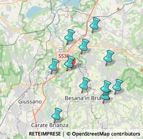 Mappa Via Monte Grappa, 20837 Veduggio Con Colzano MB, Italia (4.02667)