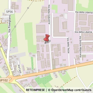 Mappa Via delle Industrie,  43, 31050 Ponzano Veneto, Treviso (Veneto)