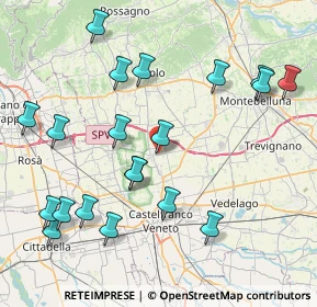 Mappa Via Ex Internati, 31039 Riese Pio X TV, Italia (9.223)