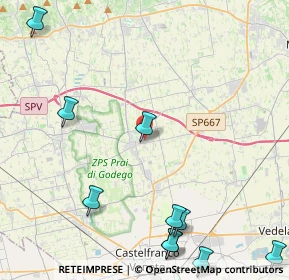 Mappa Via Ex Internati, 31039 Riese Pio X TV, Italia (6.15364)