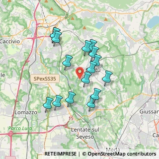 Mappa Via Campo Solare, 22063 Cantù CO, Italia (3.08938)