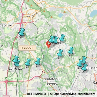 Mappa Via Campo Solare, 22063 Cantù CO, Italia (4.58857)