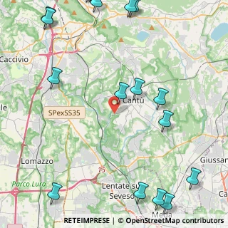 Mappa Via Campo Solare, 22063 Cantù CO, Italia (6.812)