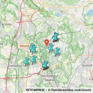 Mappa Via Campo Solare, 22063 Cantù CO, Italia (3.12667)