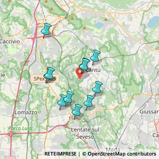 Mappa Via Campo Solare, 22063 Cantù CO, Italia (3.07455)