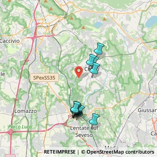 Mappa Via Campo Solare, 22063 Cantù CO, Italia (3.6325)