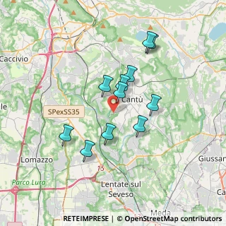 Mappa Via Campo Solare, 22063 Cantù CO, Italia (2.97182)