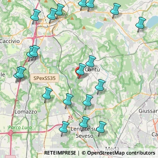 Mappa Via Campo Solare, 22063 Cantù CO, Italia (5.52)