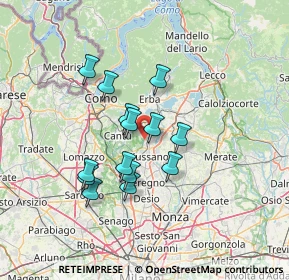 Mappa Via S. Isidoro, 22060 Carugo CO, Italia (11.20429)
