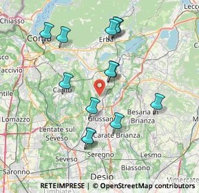Mappa Via S. Isidoro, 22060 Carugo CO, Italia (7.32462)