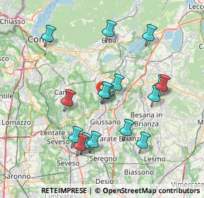 Mappa Via S. Isidoro, 22060 Carugo CO, Italia (7.34813)