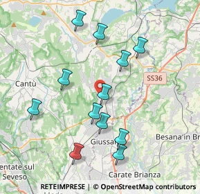 Mappa Via S. Isidoro, 22060 Carugo CO, Italia (3.81667)