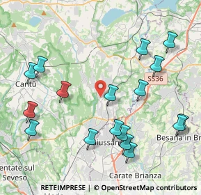 Mappa Via S. Isidoro, 22060 Carugo CO, Italia (4.69588)