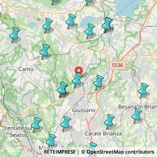 Mappa Via S. Isidoro, 22060 Carugo CO, Italia (5.8845)